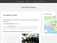 Tablet Screenshot of camarillo-towing.info